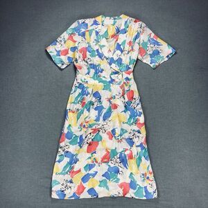 SILK STUDIO For Petites Maxi Dress 12 Vintage Tropical Floral 80s Coastal Summer